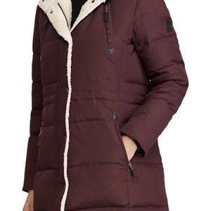 RALPH LAUREN ~ Down Feather Coat Pinot Noir XS